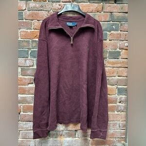 Polo Ralph Lauren Vintage Quarter Zip Sweater XL